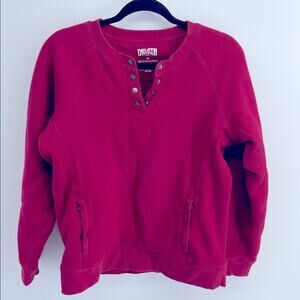 Duluth Trading Co. 1/4 snap very heavy weight pullover sweatshirt sz M